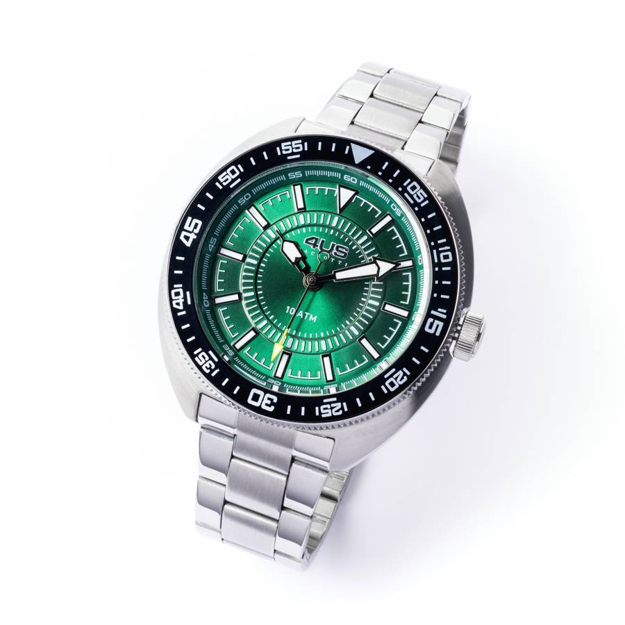 Orologio Uomo 4US Cesare Paciotti Verde Quarzo Solo Tempo Acciaio T4ST427