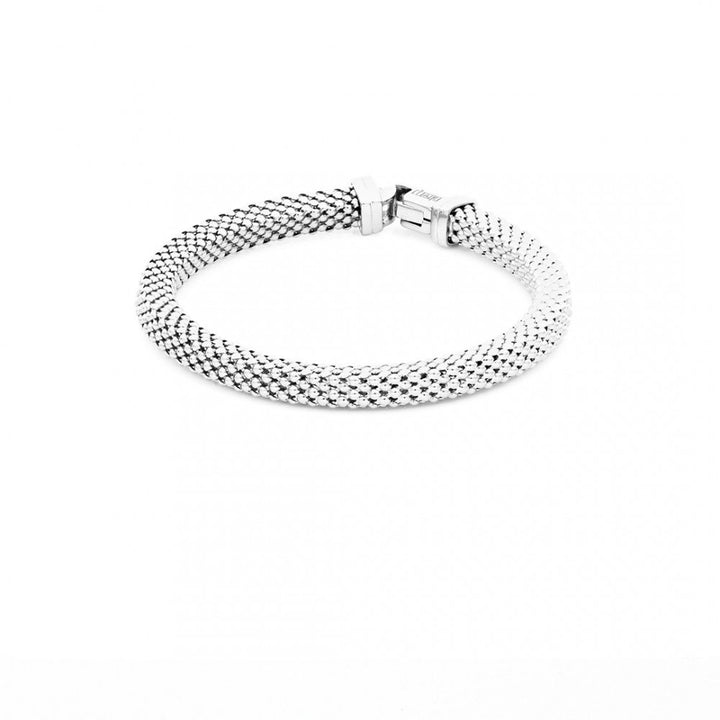 Bracciale Donna Unoaerre Bronzo Bianco Catena Stretta Semirigida 498177