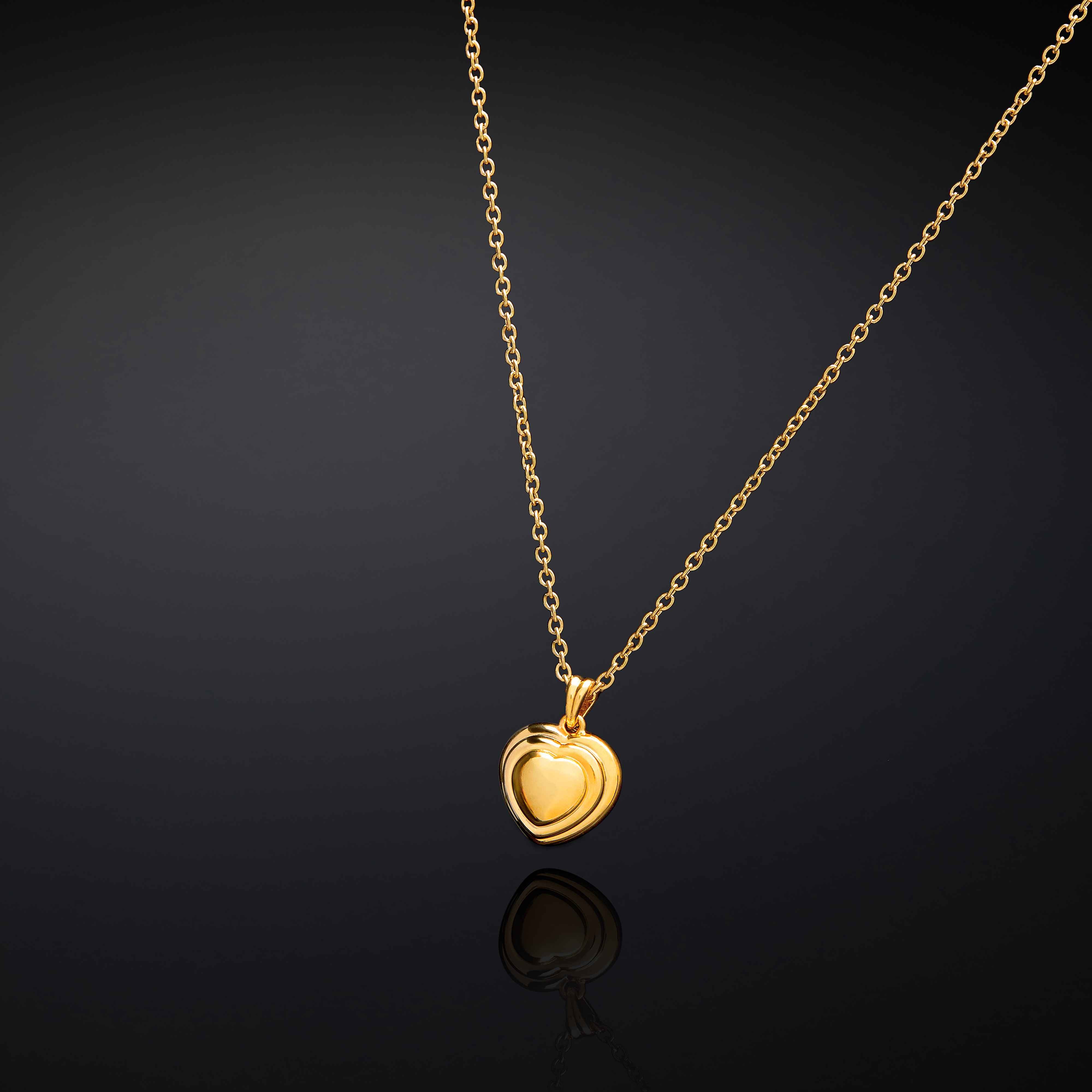 Collana Donna Chiara Ferragni Acciaio Dorato Cuore Lavorato J19AXP02