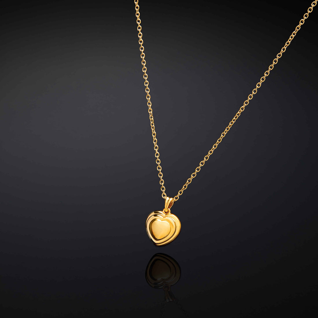 Collana Donna Chiara Ferragni Acciaio Dorato Cuore Lavorato J19AXP02
