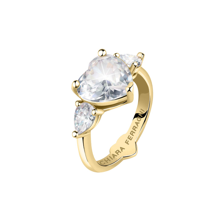 Anello Donna Chiara Ferragni con Zirconi Bianchi  a forma di cuore
