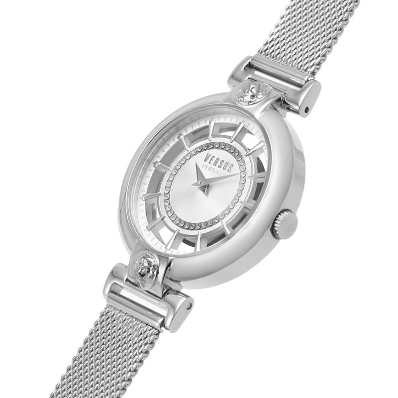 Orologio Donna Versus By Versace Acciaio Quarzo Solo Tempo Leone Bianco VSP1H0521