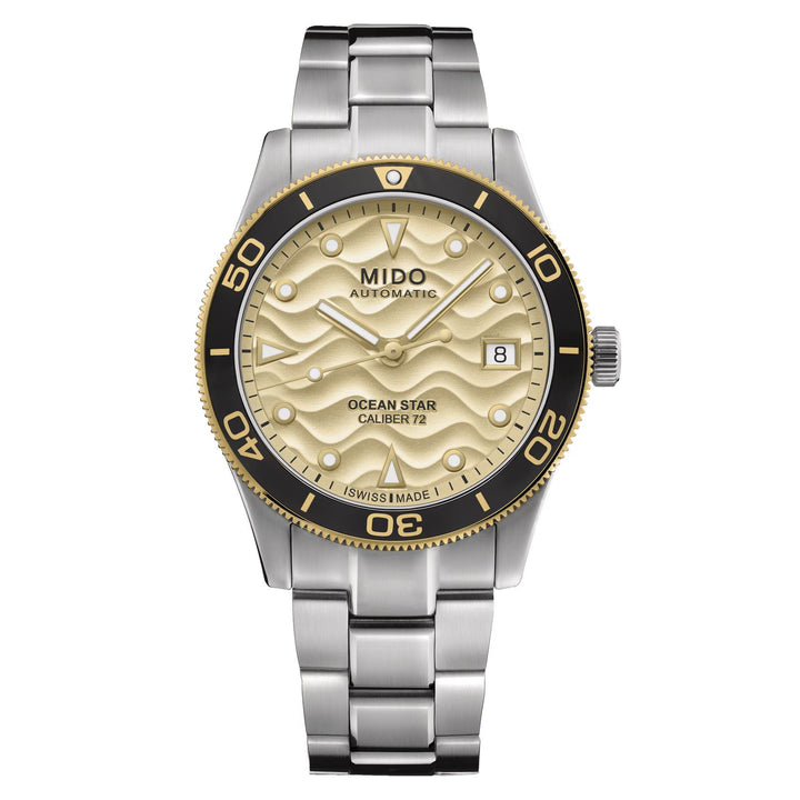 Orologio Uomo Mido Automatico Ocean Star 39 Data Nero Dorato M0269072102100