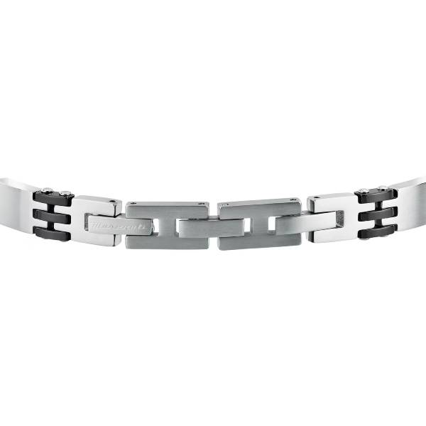 Bracciale Uomo Maserati Acciaio Rosato Ceramica Nera JM426ATZ103