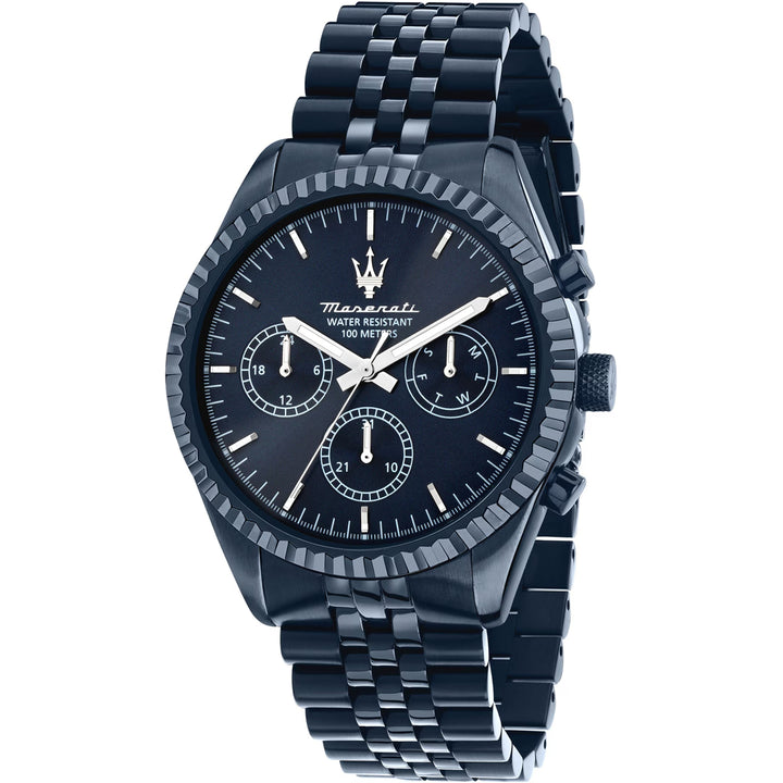 Orologio Uomo Maserati Acciaio Quarzo  Blu Data 100 M R8873600011