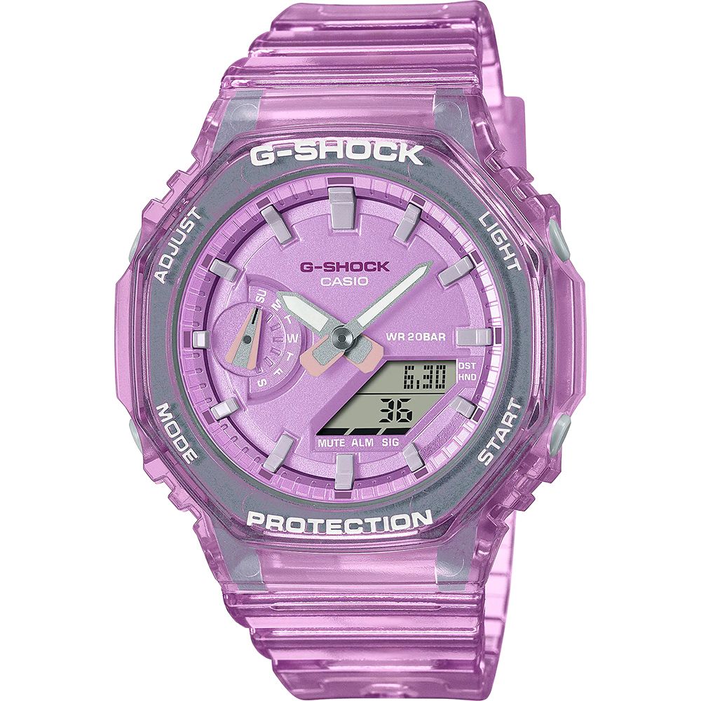 Orologio Donna Casio G-SHOCK Gomma Quarzo Rosa Data Solo Tempo GMA-S2100SK-4AER
