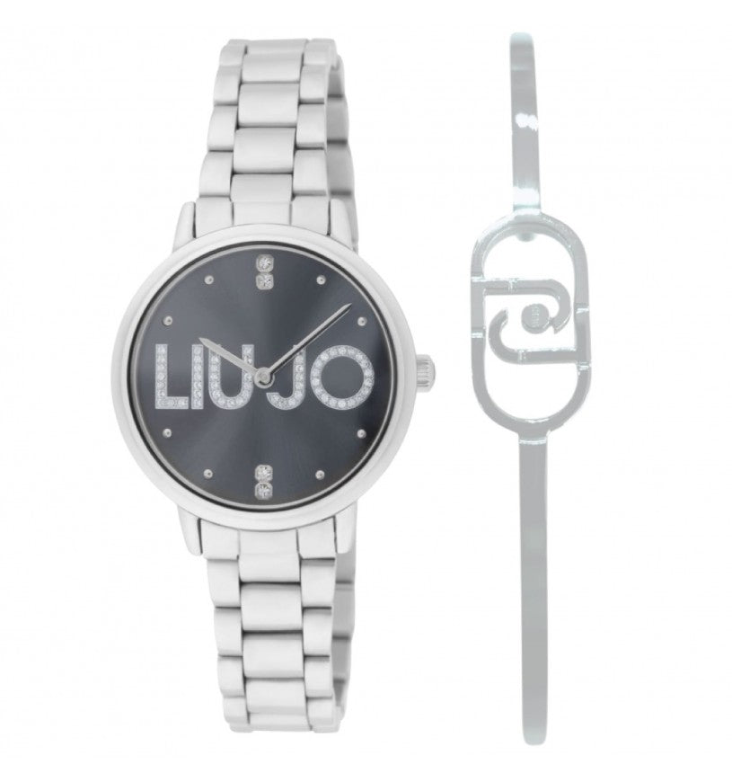 Orologio Donna Liu Jo Luxury Couple Plus Acciaio Zirconi Bracciale TLJ2513