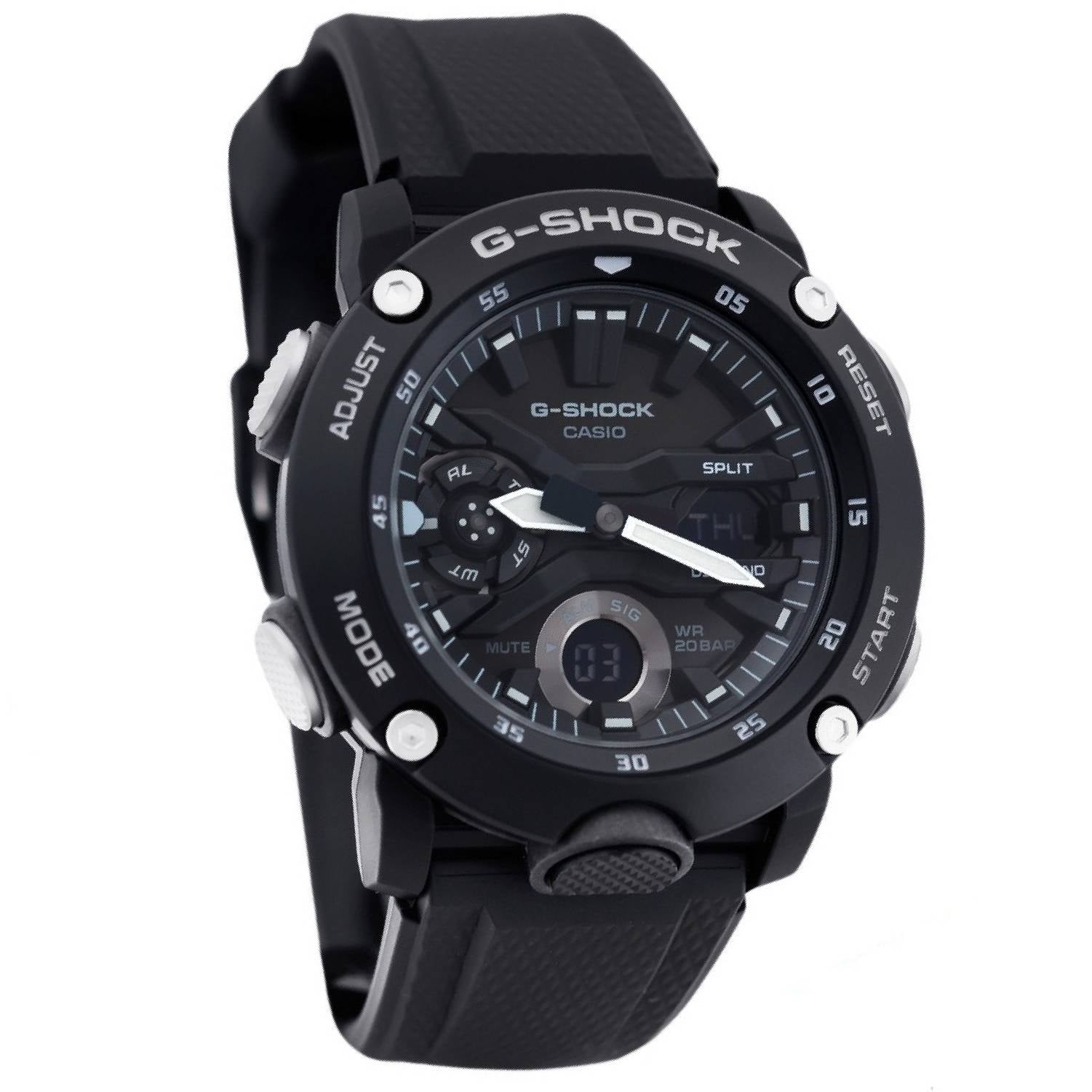 Orologio Uomo Casio G-SHOCK GA-2000S-1AER Digitale Analogico Nero Gomma Crono