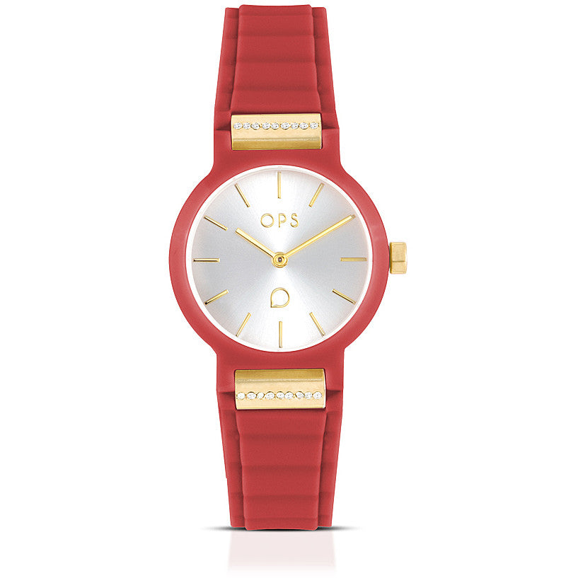 Orologio Donna OPS Jolly Quarzo Solo Tempo Gomma Plastica OPSPW-930-2450