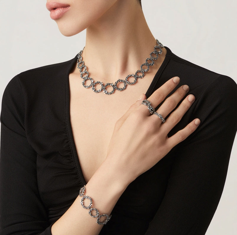 Bracciale Donna Giovanni Raspini Argento 925 Semirigido Millefiori Lucida 11699