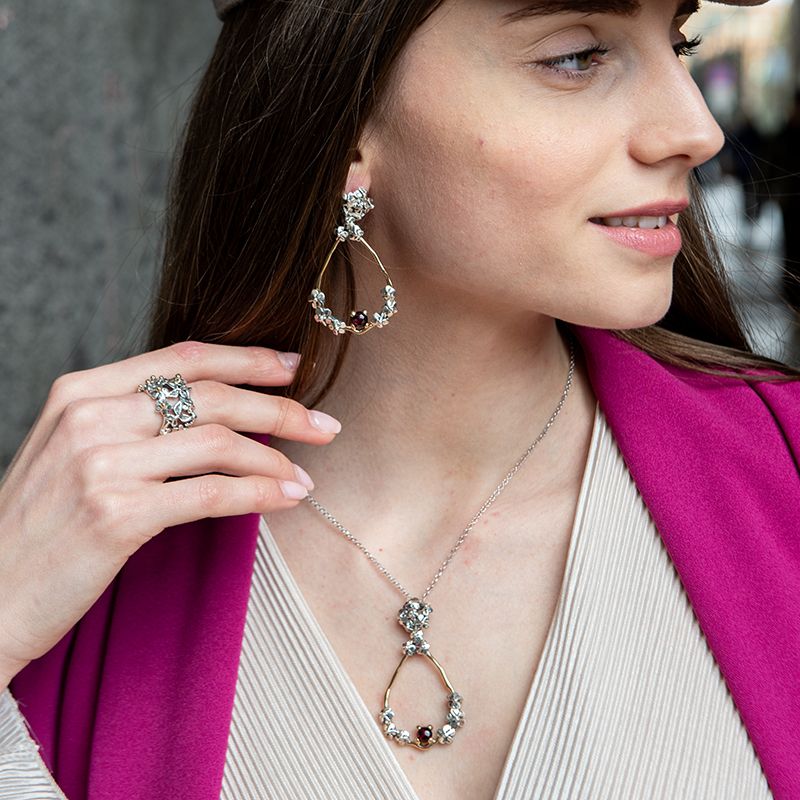 Orecchini Donna Nemoris Argento 925 Bronzo Goccia BOF45