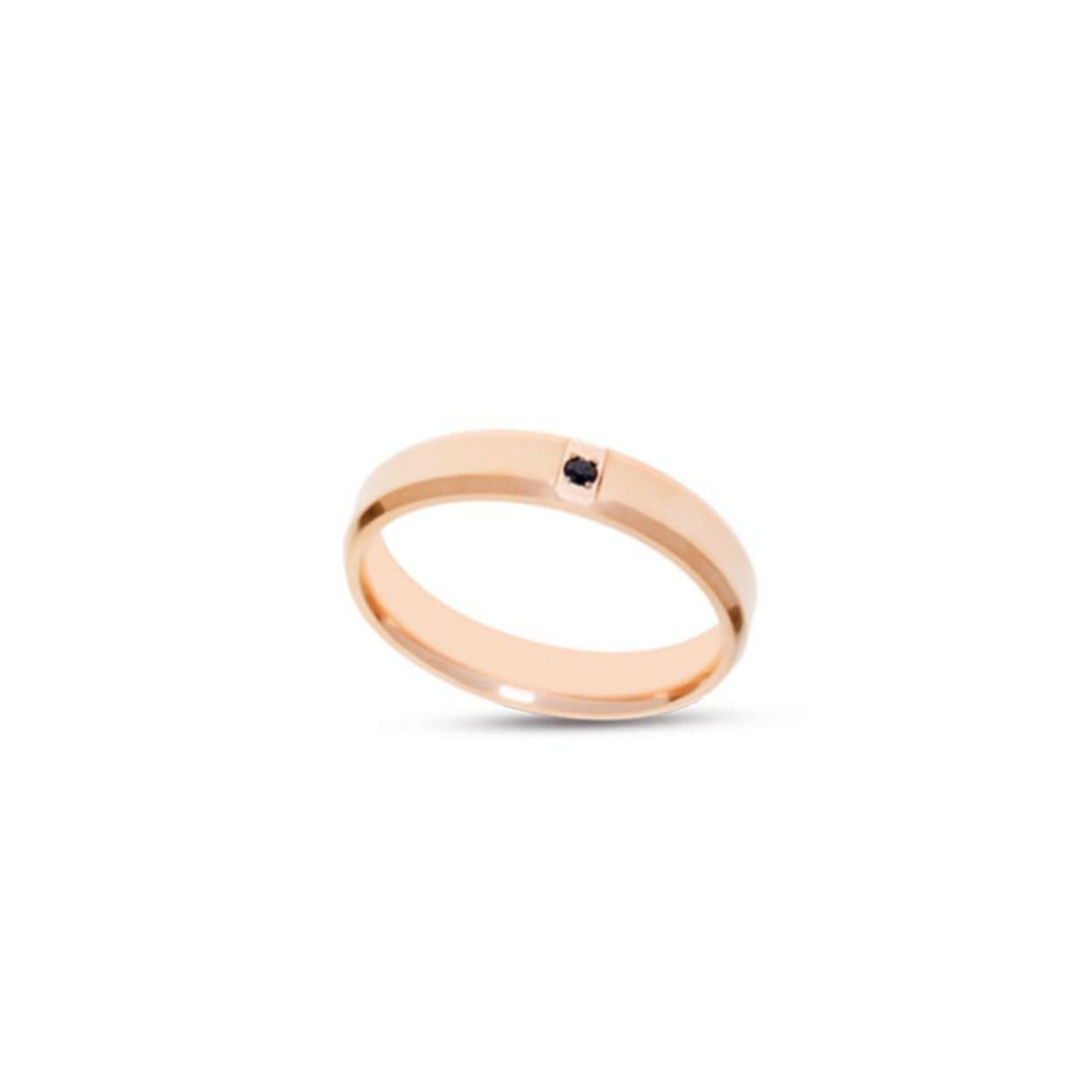 Anello Uomo Liu Jo Acciaio Rosè Squadrato Zircone Nero Misura 18 MLJ497M18
