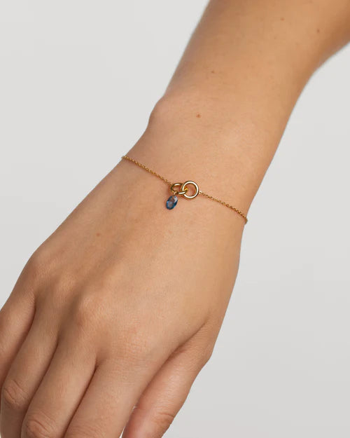 Bracciale Donna PDPaola Argento Dorato 925 Zircone Blu Cielo PU01-774-U