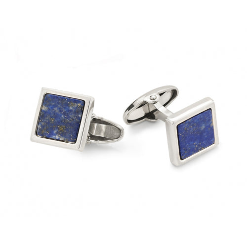 Gemelli Uomo Unoaerre Argento 925 Quadrati Pietra di Lapis 000FFG0270300