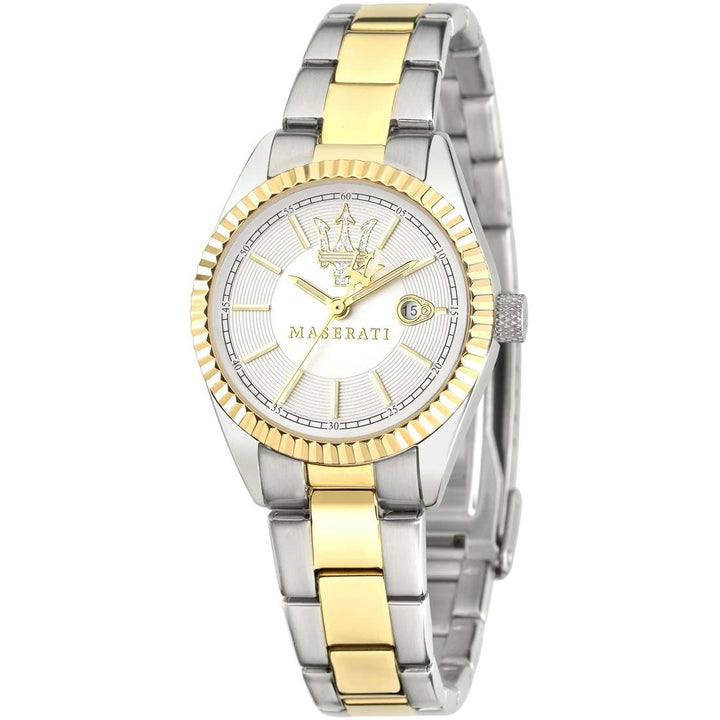 Orologio Donna Maserati Acciaio Bicolore Dorato Quarzo Solo Tempo Data R8853100505