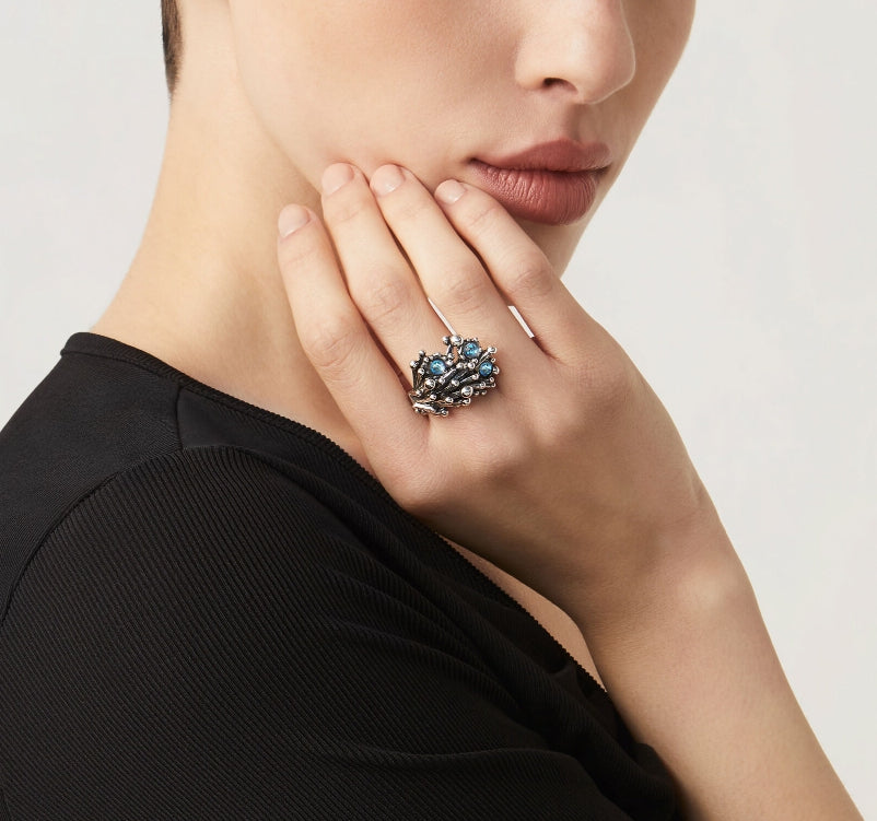 Anello Donna Giovanni Raspini Argento 925 Fireworks Pietre Arcobaleno 11664/16