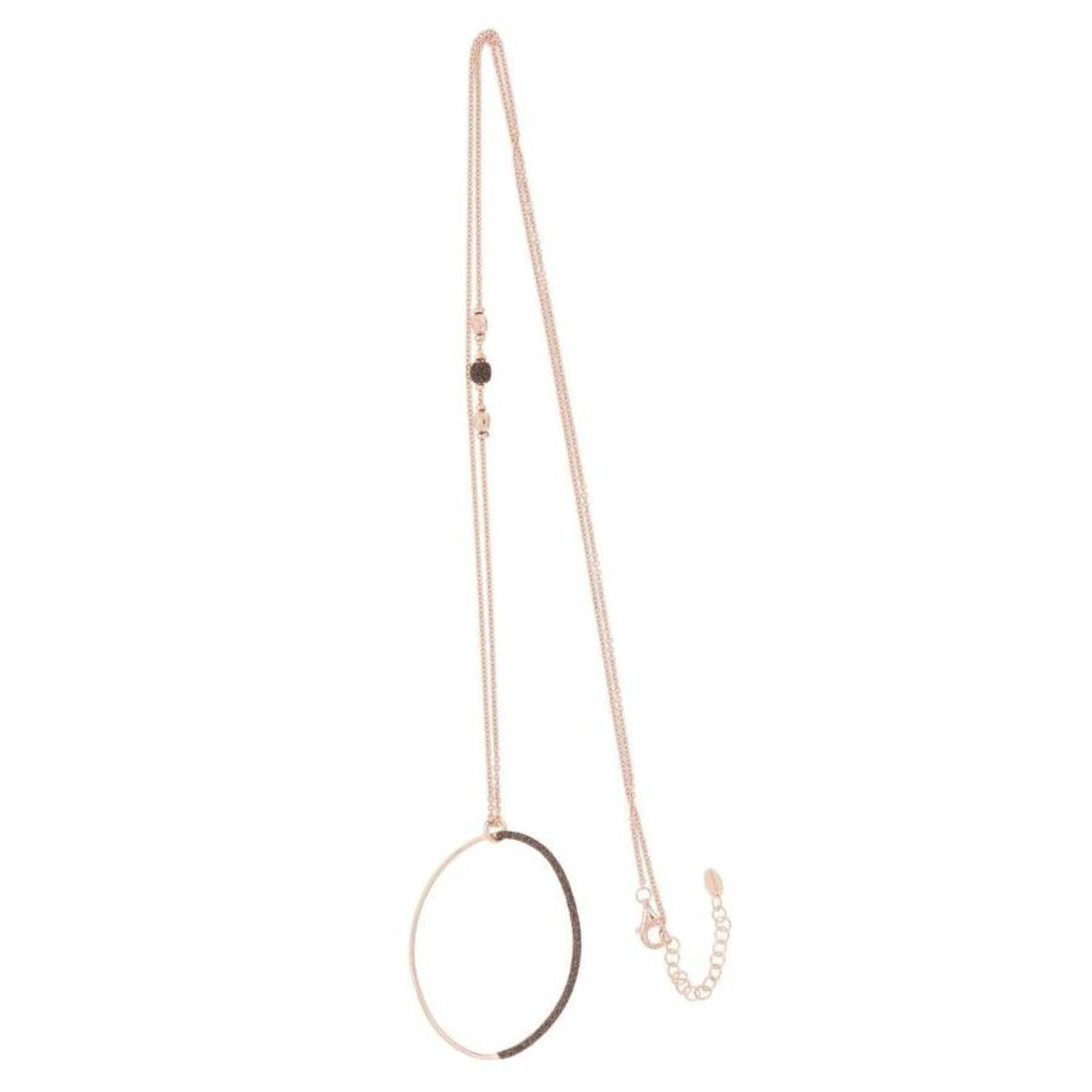 Collana Donna Pesavento Argento 925 Rosè Polvere di Diamanti Marrone WPLVE1409