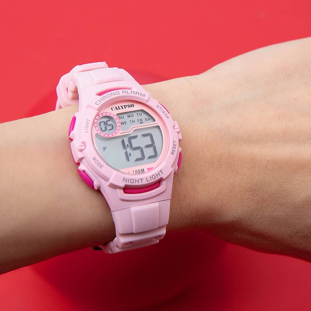 Orologio Bambina Calypso Digitale Gomma Rosa K5852/1
