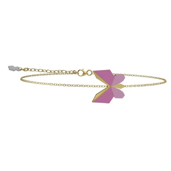 Bracciale Bambina Nanàn Argento Dorato 925 Origami Farfallina NAN0708