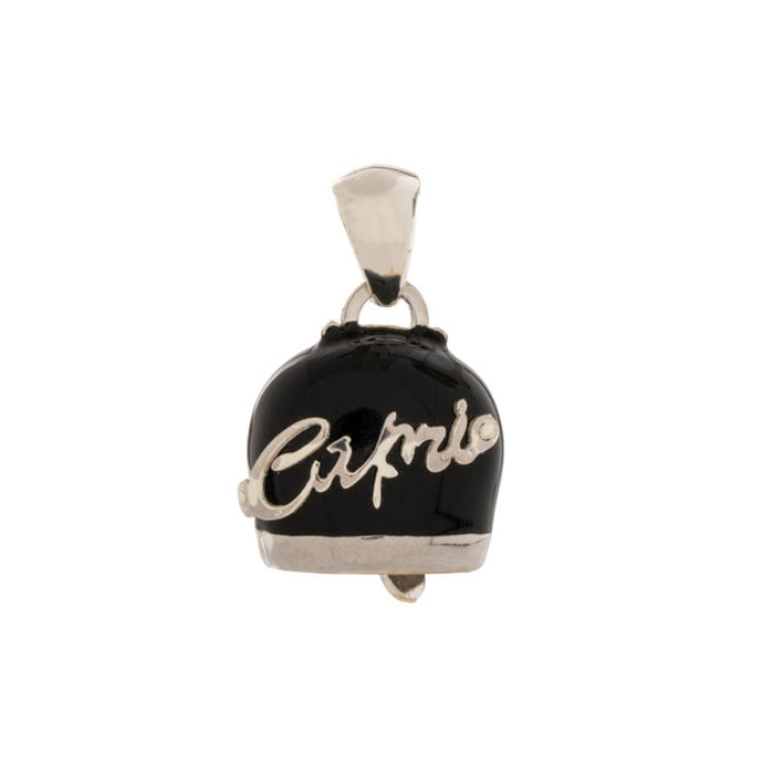 Ciondolo La Campanella di Capri Argento Porta Fortuna Smalto Nero CSLD2-NERO