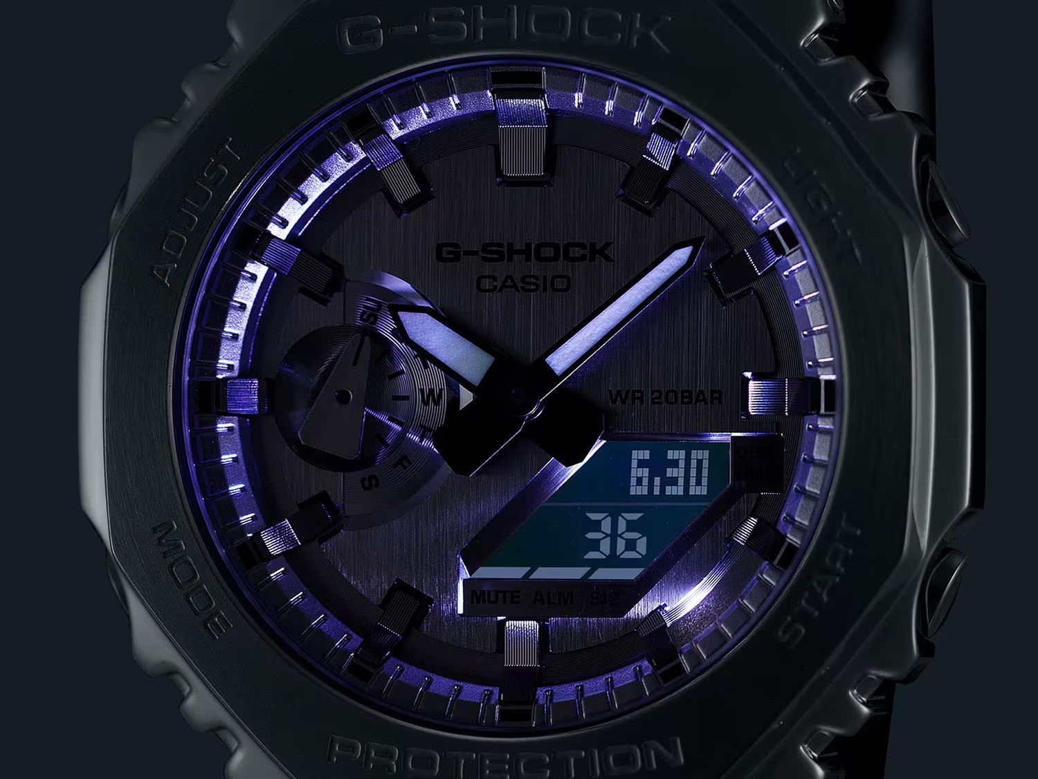 Orologio Uomo Casio G-SHOCK Resina Flex Argentata GM-2100YM-8AER