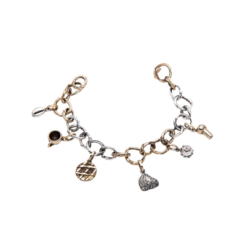 Bracciale Donna Nemoris Argento 925 Babbà Caffè Sfogliatella Napoletano NBC01