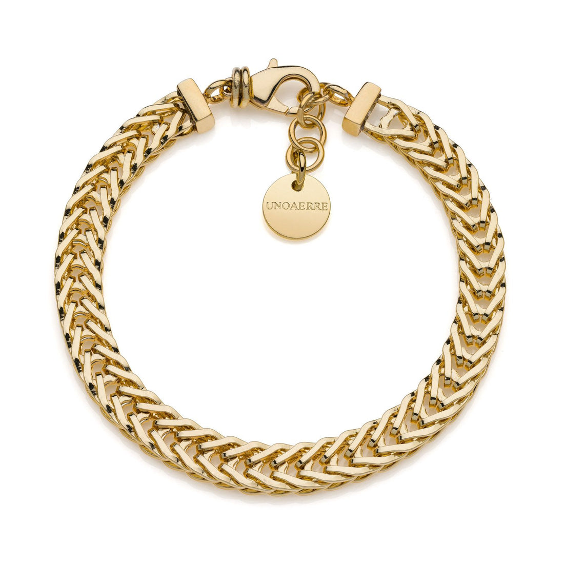 Bracciale Donna Unoaerre Coda Di Volpe Bronzo Dorato 540232