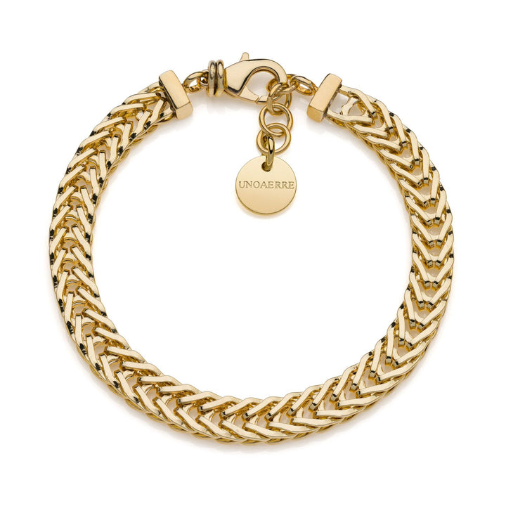 Bracciale Donna Unoaerre Coda Di Volpe Bronzo Dorato 540232