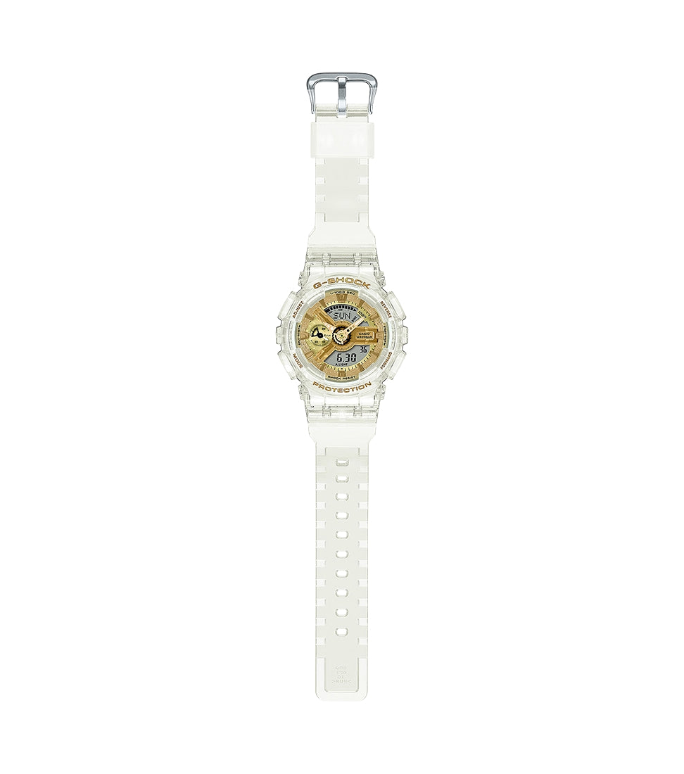 Orologio Unisex Casio G-Shock Analogico Digitale Gomma Trasparente GMA-S110SG-7AER