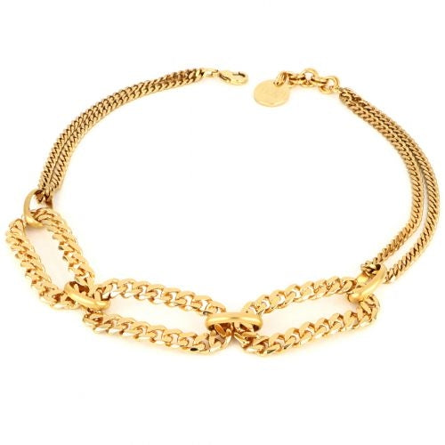 Collana Donna Unoaerre Bronzo Lucido Dorato Catena Groumette Girocollo 504657