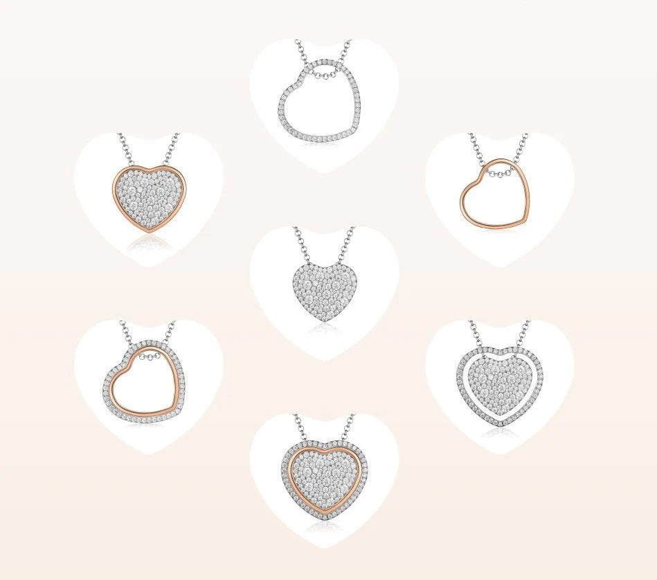 Collana Donna Roberto Giannotti Trilogia D'Amore Argento 925 Cuori GIA448