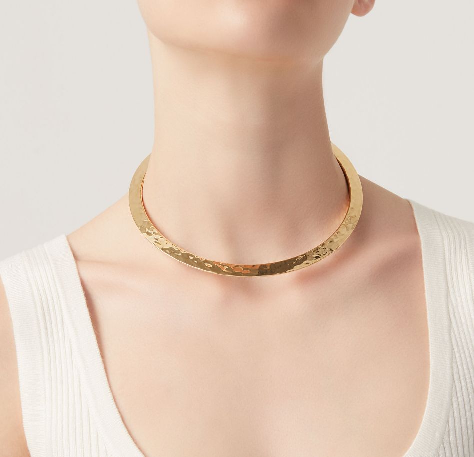 Collana Donna Giovanni Raspini Argento Dorato 925 Rigido Blade Flessibile 11779