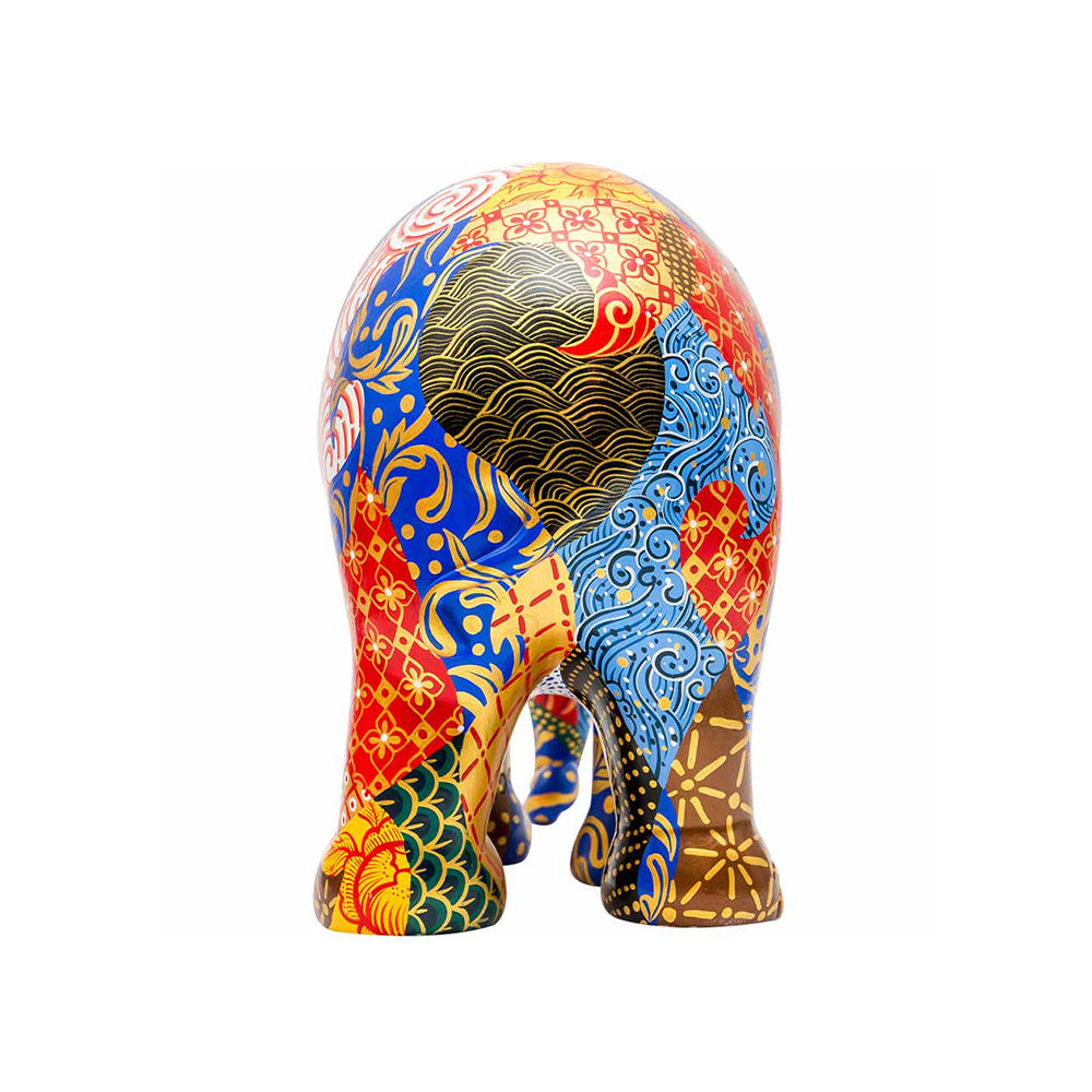 Scultura Elefante Onlylux Patternista 20CM Resina Dipinto A Mano 8858831247055
