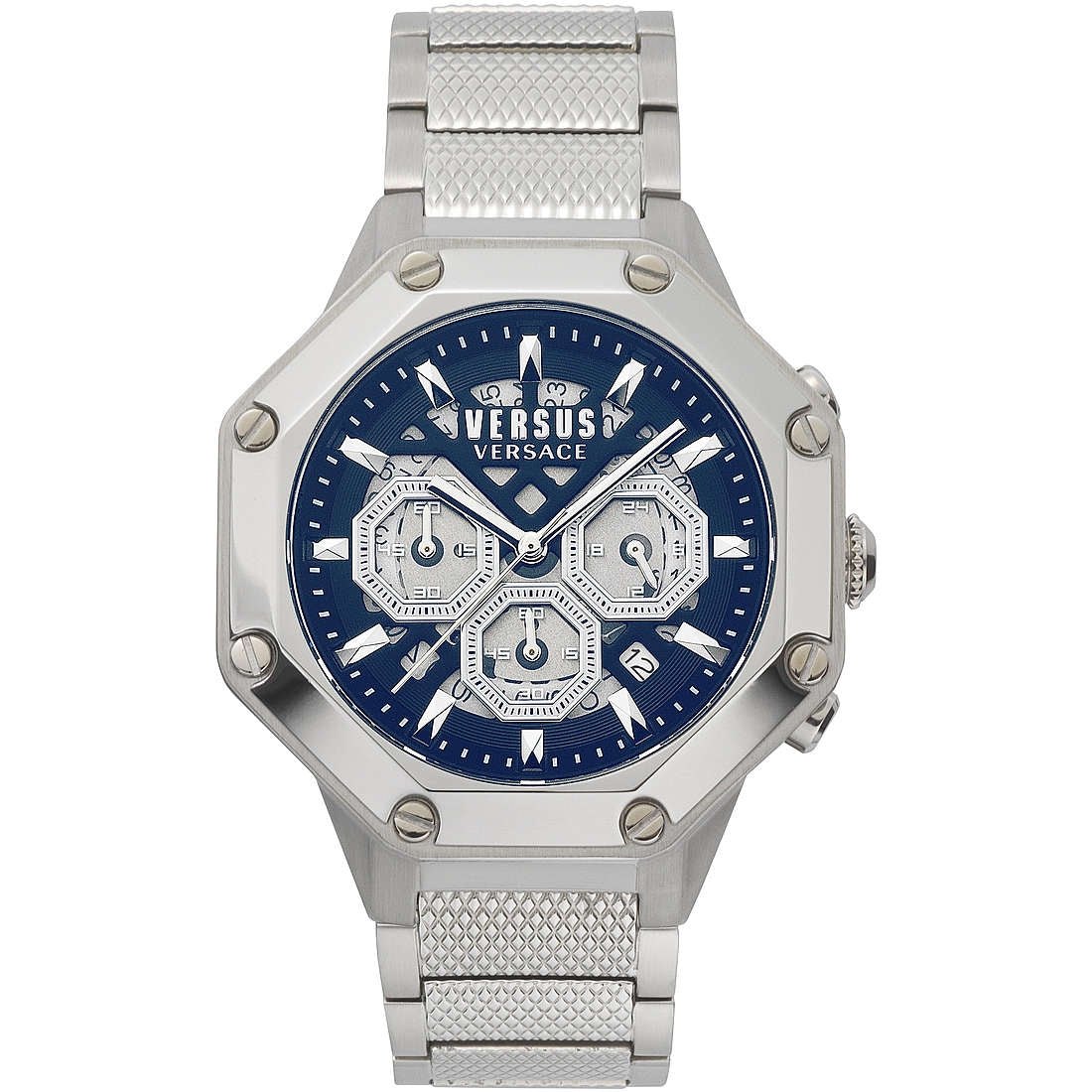 Orologio Uomo Versus By Versace Blu Quarzo Cronografo Data Acciaio VSP391420