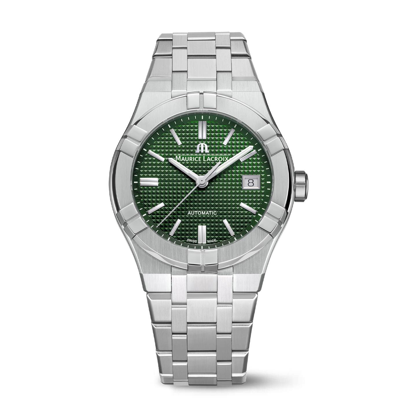 Orologio Uomo Maurice Lacroix Aikon Data Automatico Verde AI6007-SS002-630-1