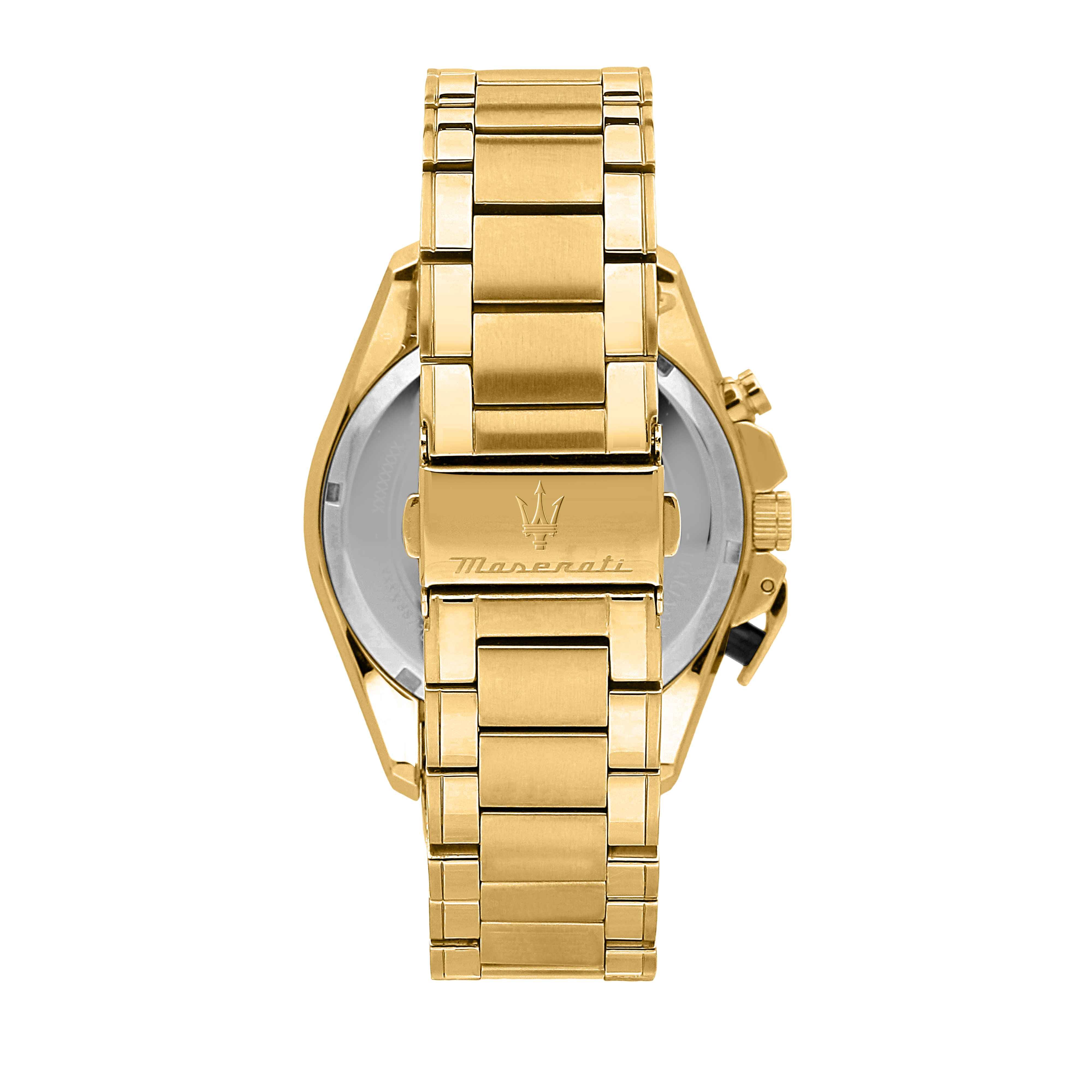 Orologio Uomo Maserati Acciaio dorato  Quarzo Cronografo Data R8873612058