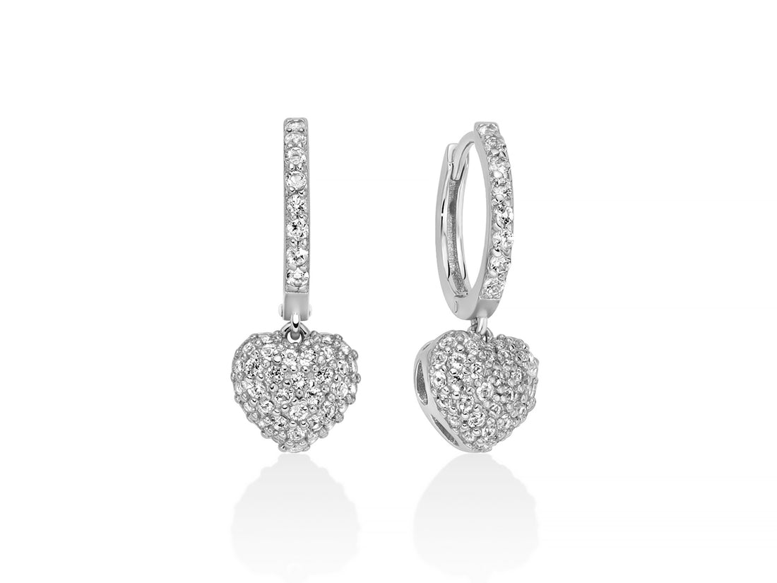 Orecchini Donna Miluna Argento 925 Topazio bianchi ERD3111