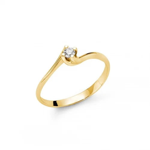 Anello Donna Miluna oro giallo 750  con diamante LID5180G-010