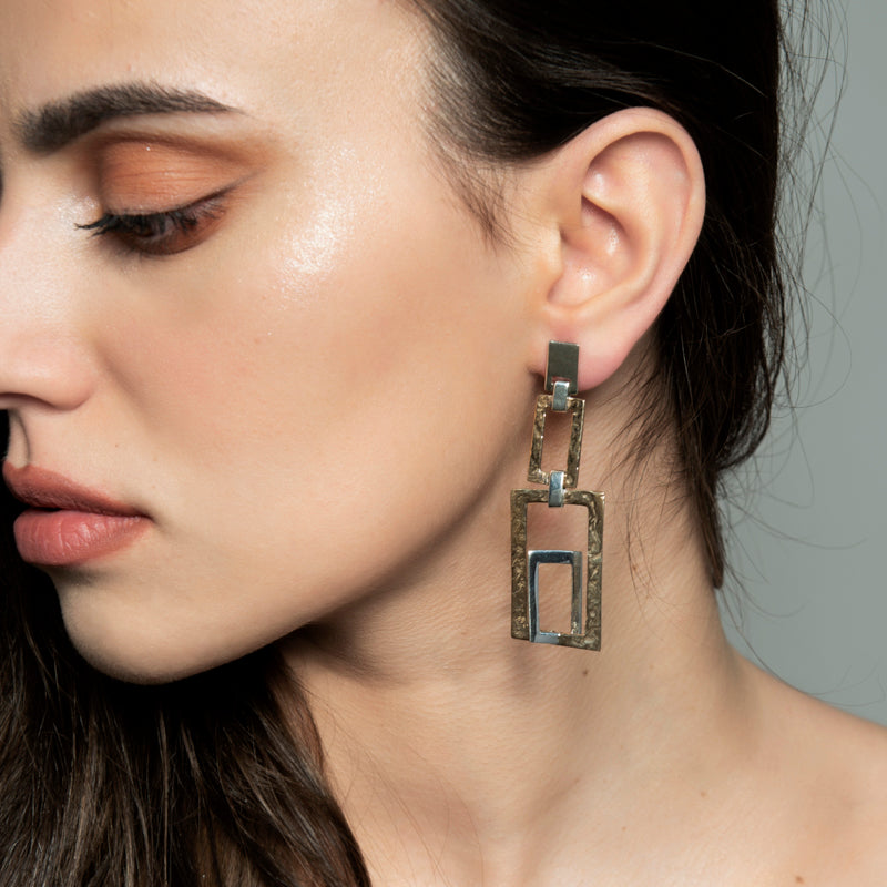 Orecchini Donna Nemoris Argento 925 4D Bronzo Rosè HOS09