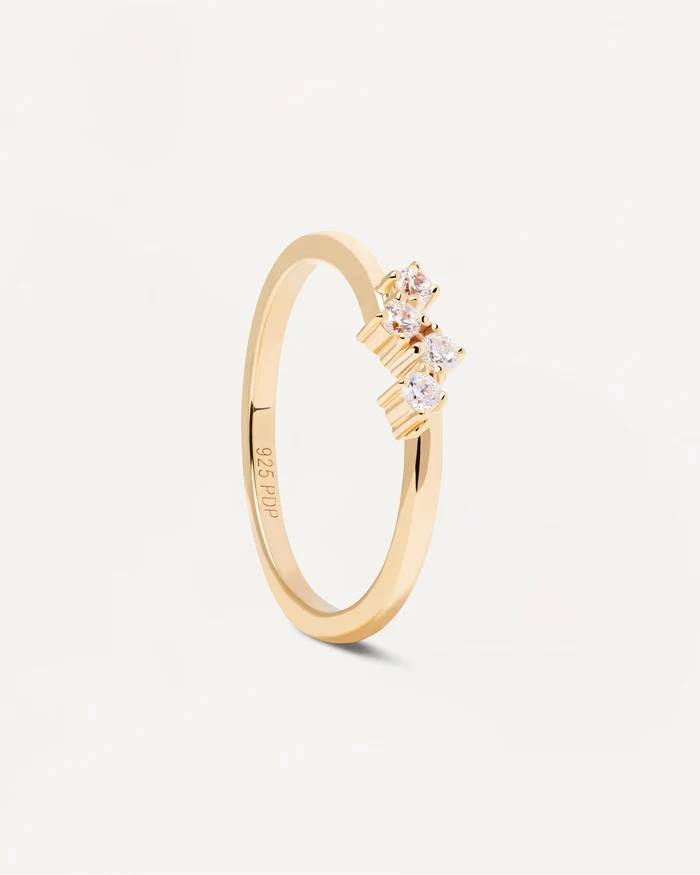 Anello Donna PDPaola Argento Dorato 925 Verretta AN01-871-14