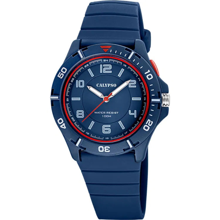 Orologio Bambino Uomo Calypso Gomma Quarzo Solo Tempo Sweet Time K5857/5
