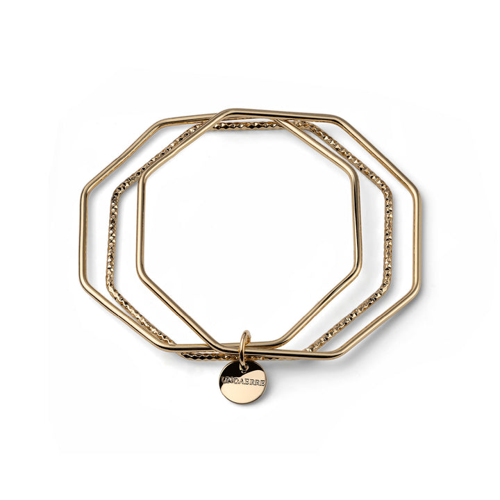 Bracciale Donna Unoaerre Bronzo Dorato 3 pezzi Rigido 20 CM 581466