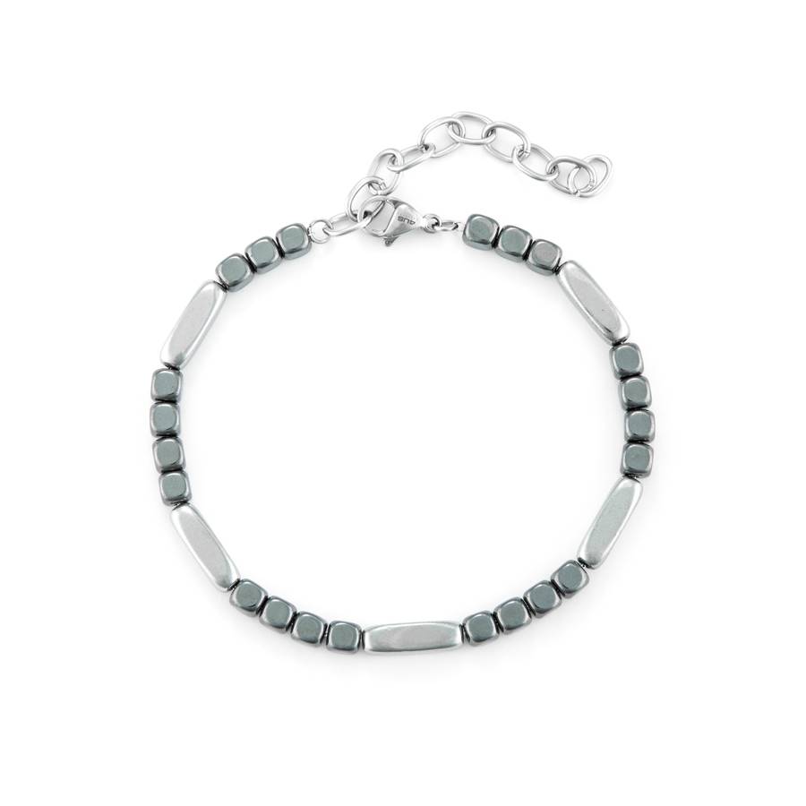 Bracciale Uomo 4US Cesare Paciotti Acciaio Cubi Ematite 4UBR6726