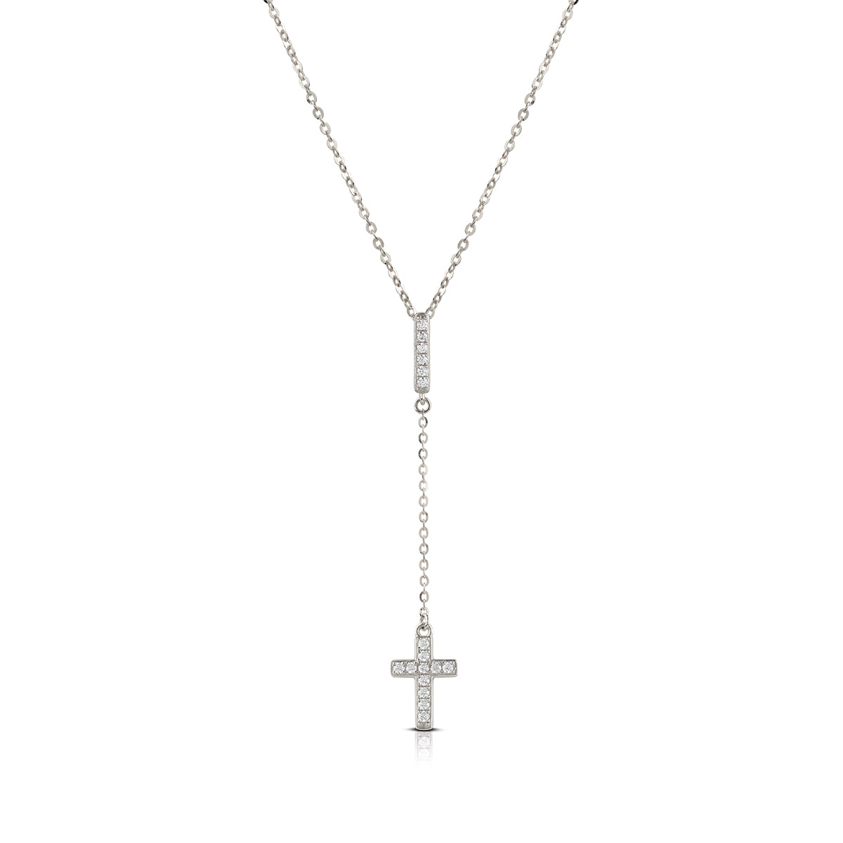 Collana Donna Kulto Argento 925 Croce Zirconi Bianchi K925-175-2450