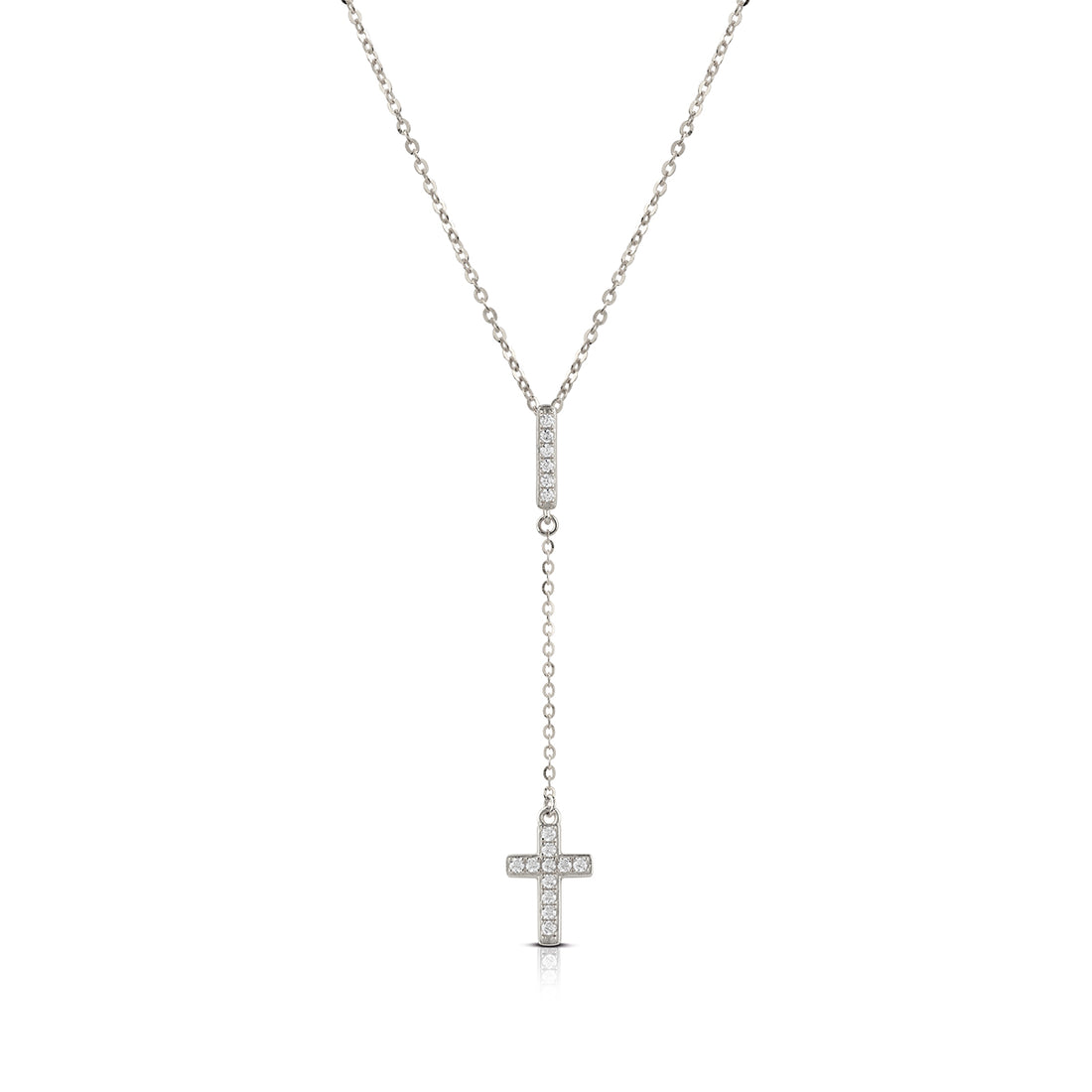 Collana Donna Kulto Argento 925 Croce Zirconi Bianchi K925-175-2450