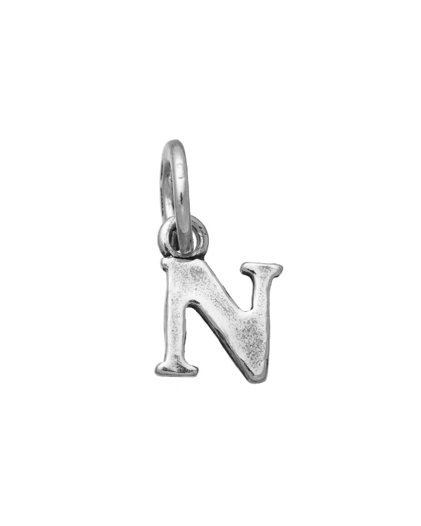 Charm Unisex Giovanni Raspini Argento 925 Mini Lettera N Realizzato A Mano 10889