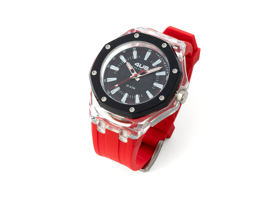 Orologio Uomo 4US Cesare Paciotti Quarzo Solo Tempo Gomma Rosso T4ST418