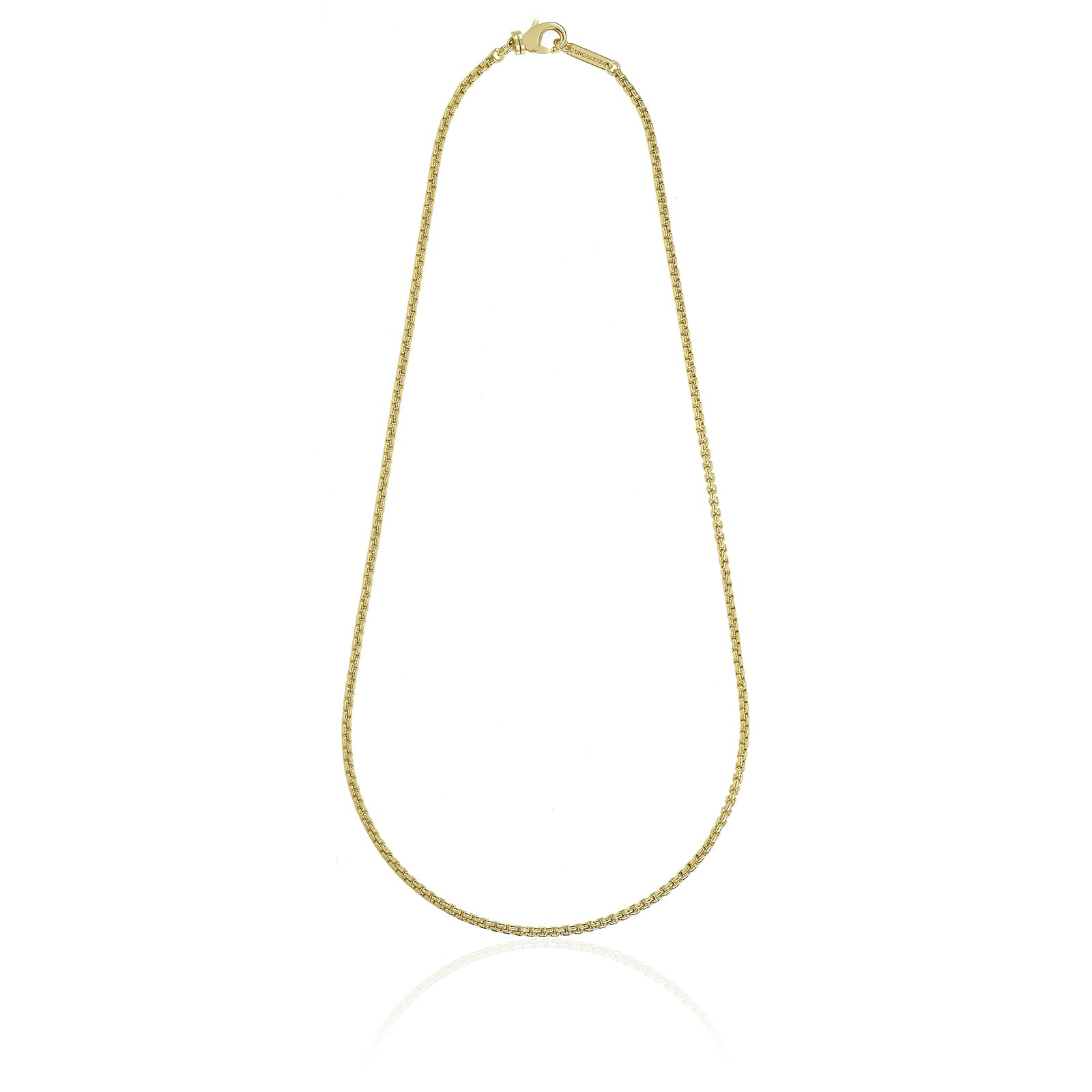 Collana Uomo Unoaerre Acciaio dorato Maglia Catena Veneziana 560852