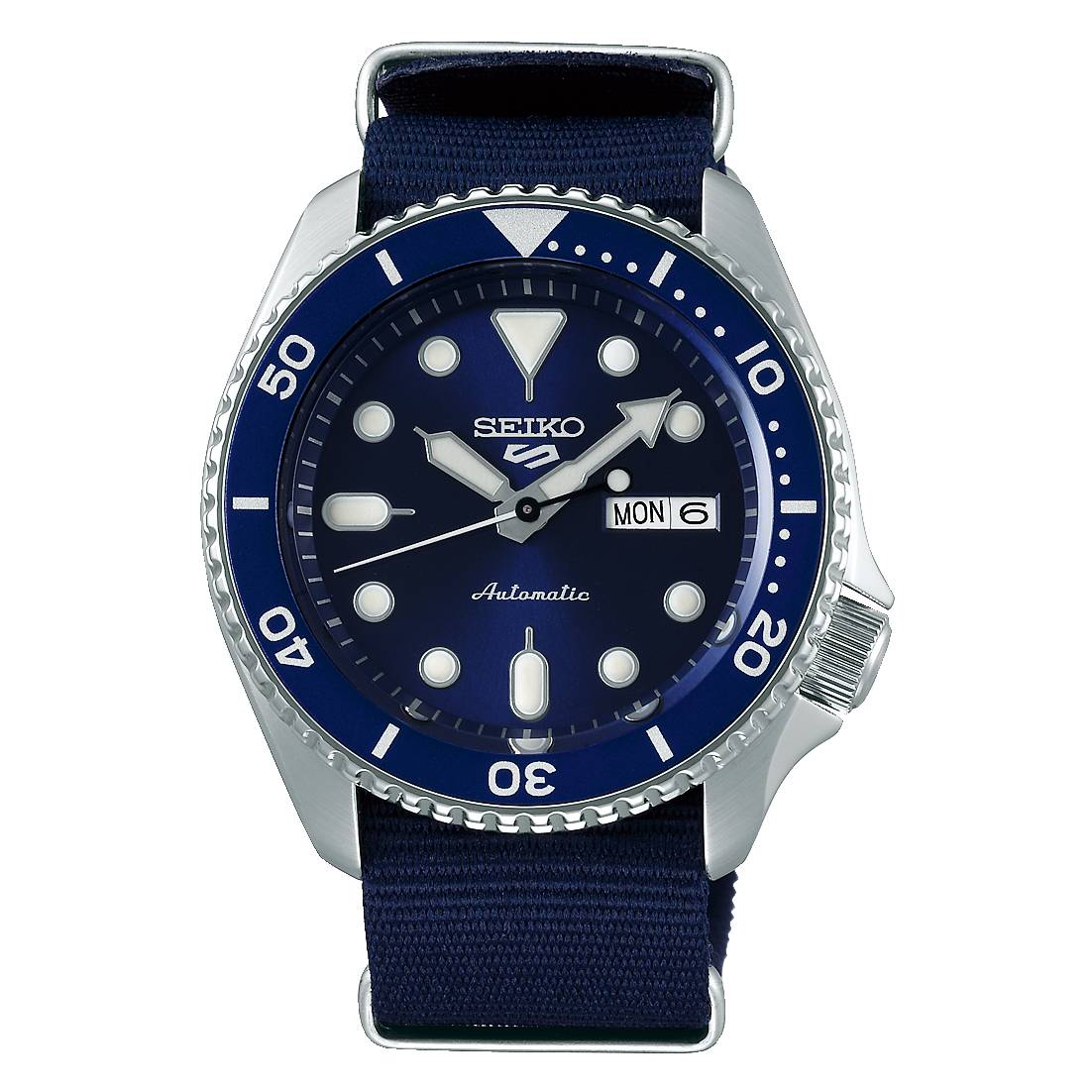 Orologio Uomo Acciaio SEIKO 5 Sport 43mm Automatico Doppia Data