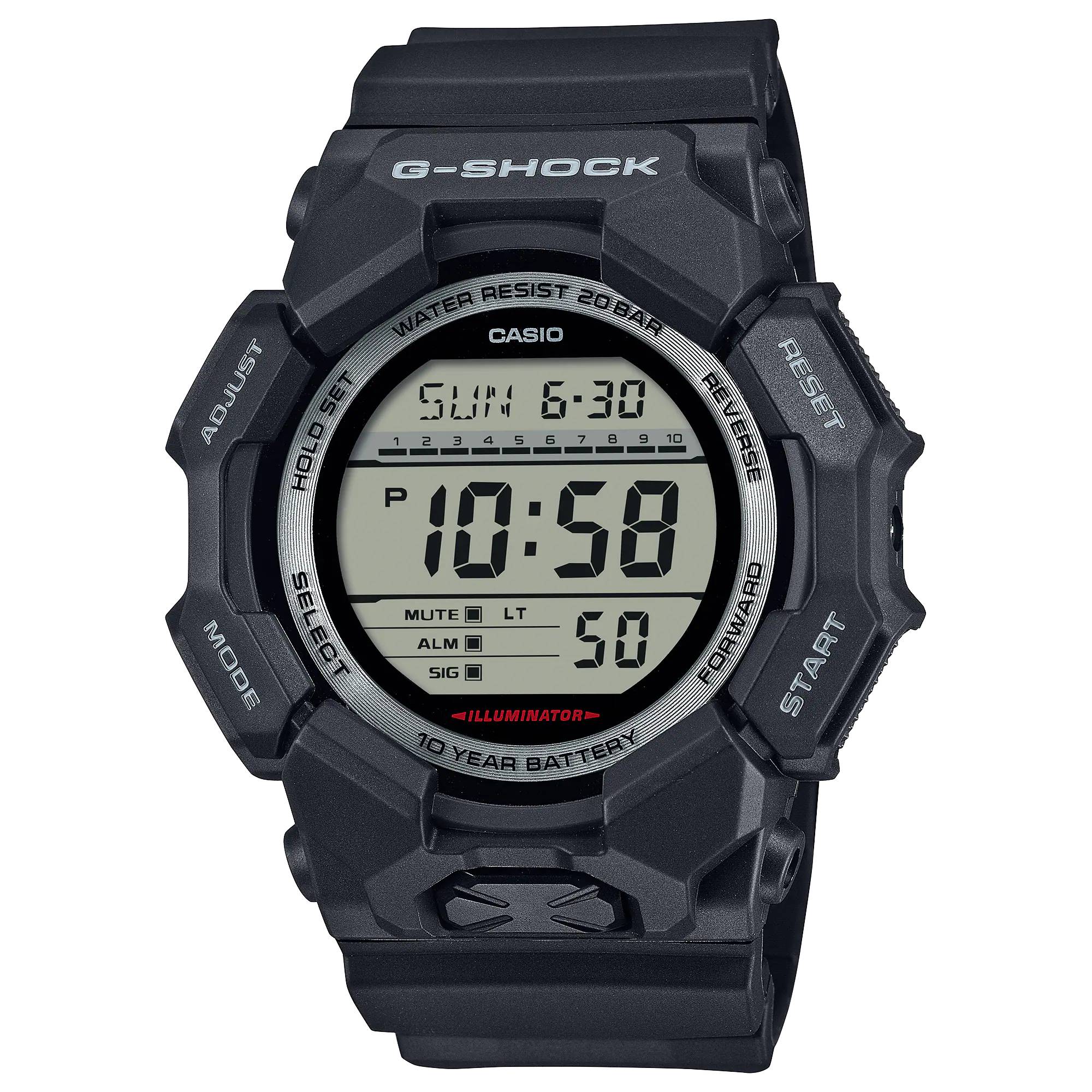 Orologio Uomo Casio G-SHOCK Nero Digitale 10 Anni Batteria GA-010-1ER